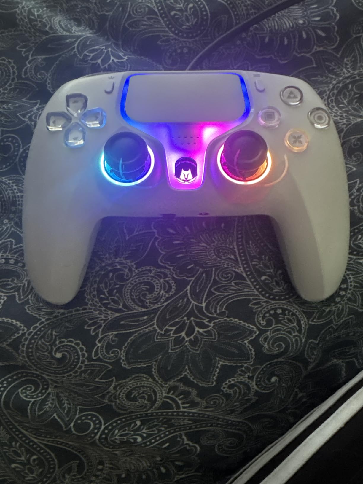 NBCP Wired PS5 Controller - Gaming Controller for PlayStation 5, PS4, PC/Steam, Turbo & Linear Hall-effect Trigger, Dual Vibration, 3.5mm Audio Jack - White - Customer Photo 2