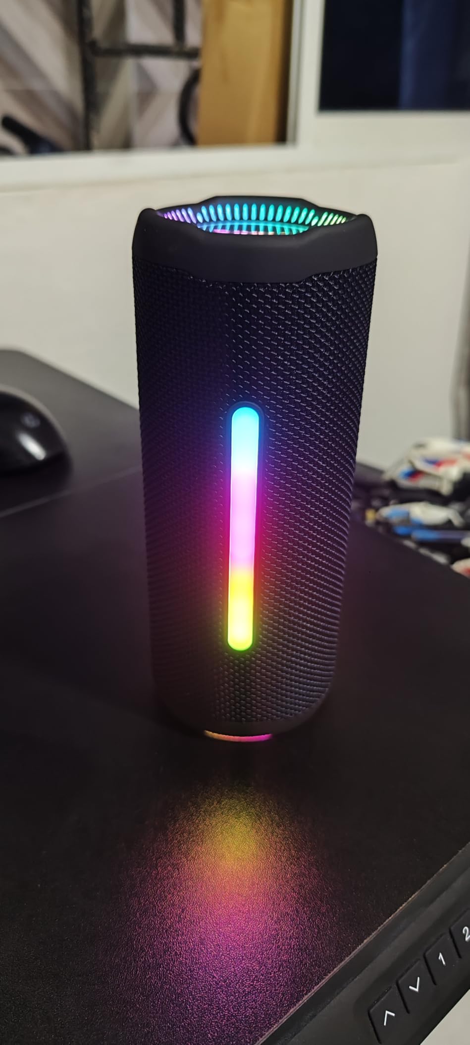 Bluetooth Speakers Wireless Loud Stereo Sound IPX7 Waterproof Outdoor Portable 25W Super Bass Speaker for Home Party Beach with 24H Playtime Colorful Lights BT5.3 TWS Pairing Birthday Gift Black - Customer Photo 2