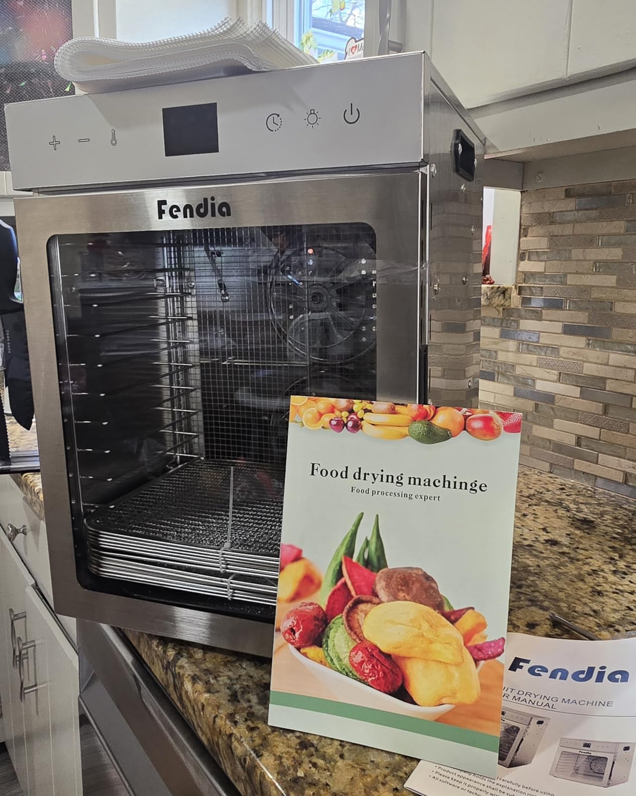 Food Dehydrator for Jerky, 12 Stainless Steel Trays, 1200W Fruit Dehydrator, 24H Timer and 190°F Temperature Control, Overheat Protection, Food Dryer for Jerky, Herbs, Fruit, Dog Treats - Customer Photo 2