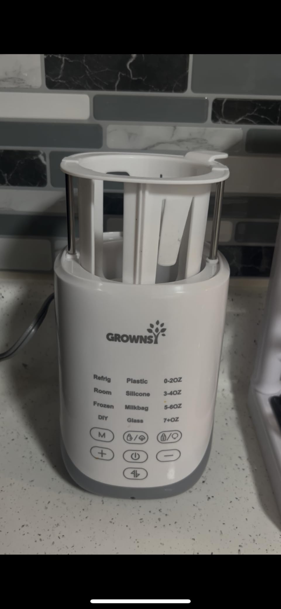 GROWNSY Nutri Bottle Warmer with Innovative Auto-Lift Feature, 10-in-1 Fast Baby Bottle Warmer with Night Light, Retain Nutrients Milk Warmer for Breastmilk&Formula Customer Review GROWNSY Nutri Bottle Warmer with Innovative Auto-Lift Feature, 10-in-1 Fast Baby Bottle Warmer with Night Light, Retain Nutrients Milk Warmer for Breastmilk&Formula - Customer Photo 1