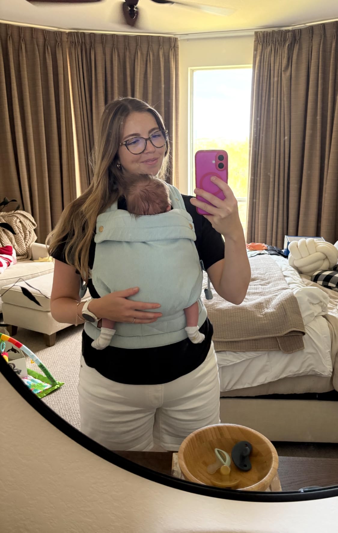 Baby Carrier Newborn to Toddler (Houndstooth) Customer Review Baby Carrier Newborn to Toddler (Houndstooth) - Customer Photo 4