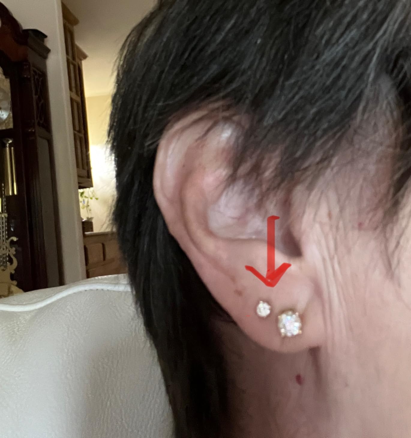 Gilded Lab-Grown Diamond 10KT White Gold and 10KT Yellow Gold Stud Earrings for Women| Hypoallergenic Fine Gold Jewelry | 4-Prong Basket, Push Back Nut | SI1 Clarity, F Color, Round Cut | 1/5,1/4,1/3,3/8,1/2,3/4,1 Carat Total Weight - Customer Photo 2