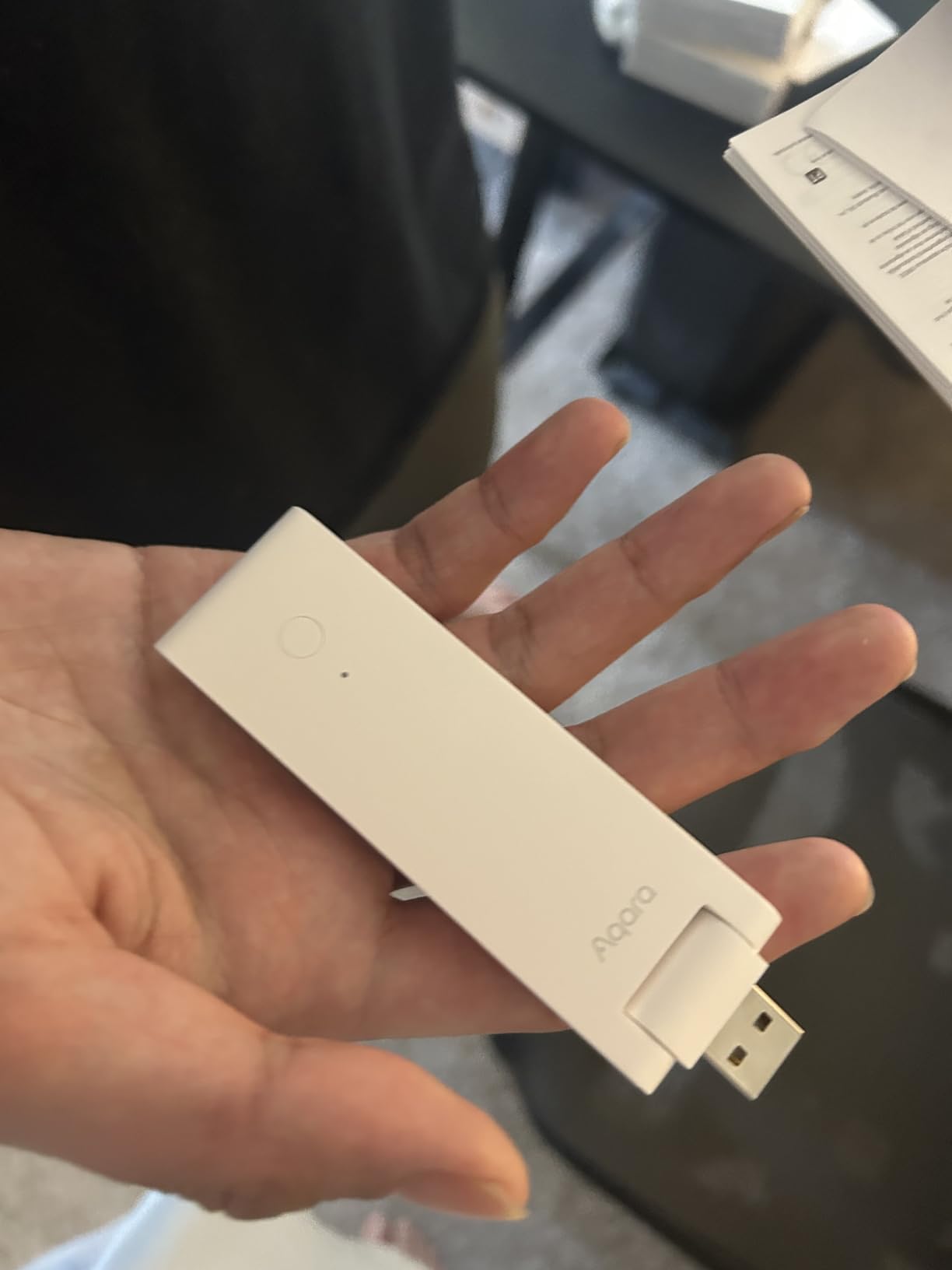 Aqara Smart Hub M100 for Home Automation, Matter Controller, Thread Border Router, Features Aqara Zigbee (Not Third-Party), Wi-Fi, Supports Amazon Alexa, Apple HomeKit, IFTTT, Home Assistant - Customer Photo 3