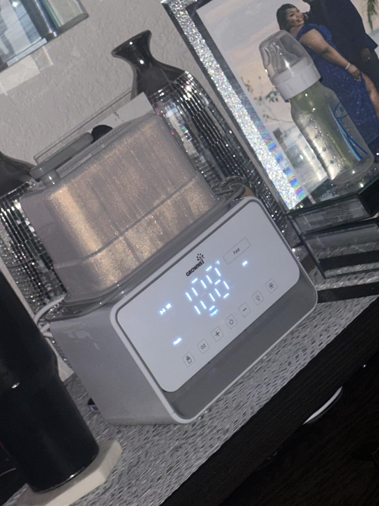 GROWSNY Fast Baby Bottle Warmer, 12-in-1 Milk Warmer with Steam and Water Bath Warming Modes for Breastmilk &Formula, Food Heating,with Thaw, Steri-lize, Egg Boil Function, Fits Most Types of Bottles Customer Review GROWSNY Fast Baby Bottle Warmer, 12-in-1 Milk Warmer with Steam and Water Bath Warming Modes for Breastmilk &Formula, Food Heating,with Thaw, Steri-lize, Egg Boil Function, Fits Most Types of Bottles - Customer Photo 5