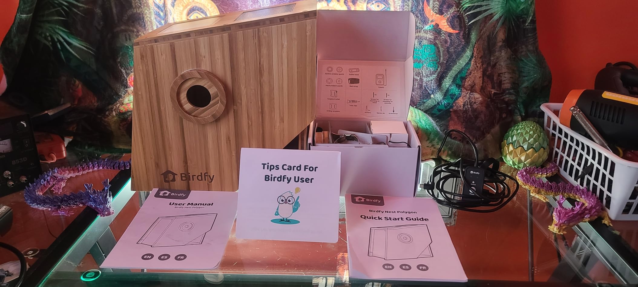 Birdfy Smart Bird House with Camera | Lifetime AI Identify | Auto-Record Nesting Stages & Alerts | Remote Control | Night Vision | Battery & Solar Outdoor-Ready, Ideal For Nesting Watching Enthusiasts - Customer Photo 4