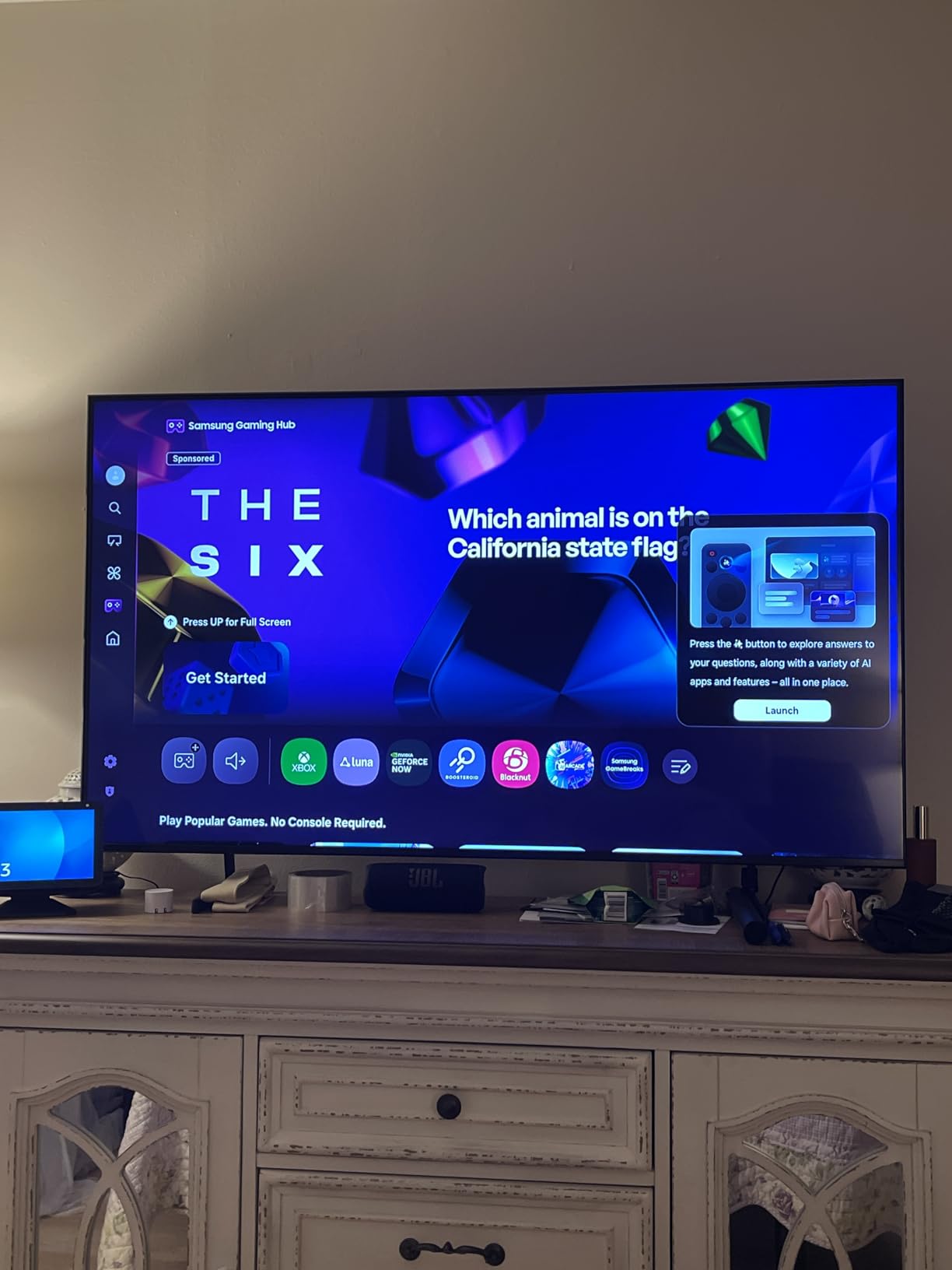 Samsung 75-Inch Class QLED Q7F Series Samsung Vision AI Smart TV (2025 Model, 75Q7F) Quantum HDR, Object Tracking Sound Lite, Q4 AI Gen1 Processor, 4K upscaling, Gaming Hub, Alexa Built-in - Customer Photo 2