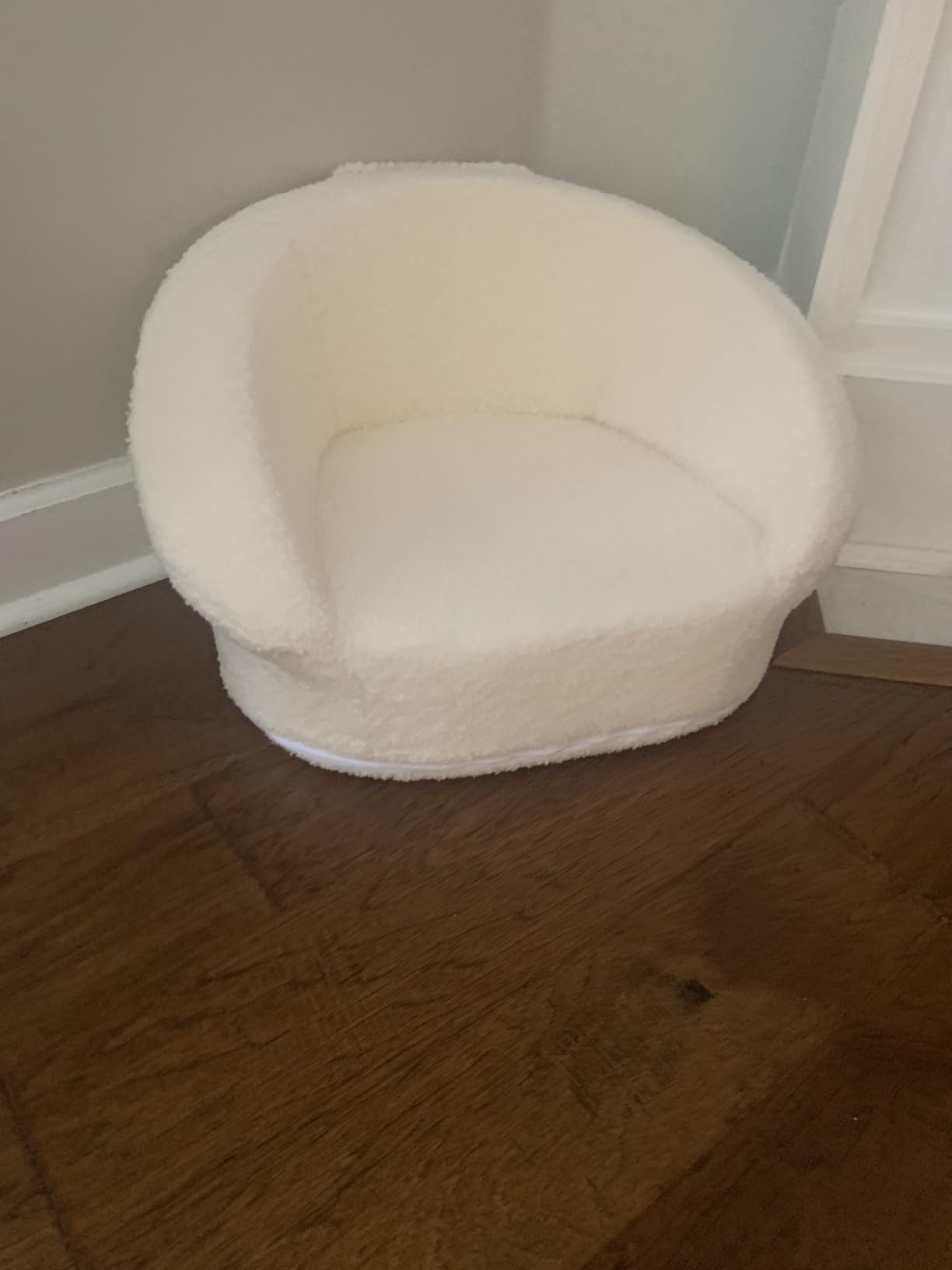 Mini Plush Teddy Bear Kids Sofa Chair - 17.3'' Compact Portable Toddler Chair with Carry Handle, Washable Cover, Safe Sturdy Design - Suitable for Boys and Girls - White Customer Review Mini Plush Teddy Bear Kids Sofa Chair - 17.3'' Compact Portable Toddler Chair with Carry Handle, Washable Cover, Safe Sturdy Design - Suitable for Boys and Girls - White - Customer Photo 3