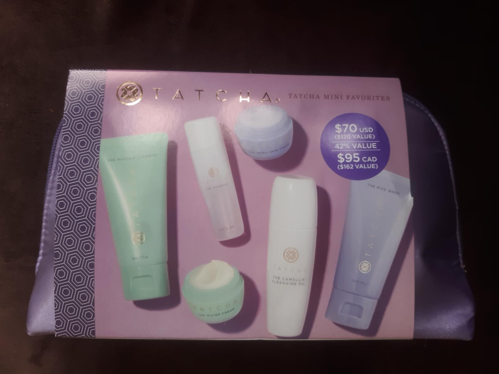 TATCHA Mini Favorites Set | Travel Sized Bestselling Cleansers, Essence, and Moisturizers | $120 Value - Customer Photo 4