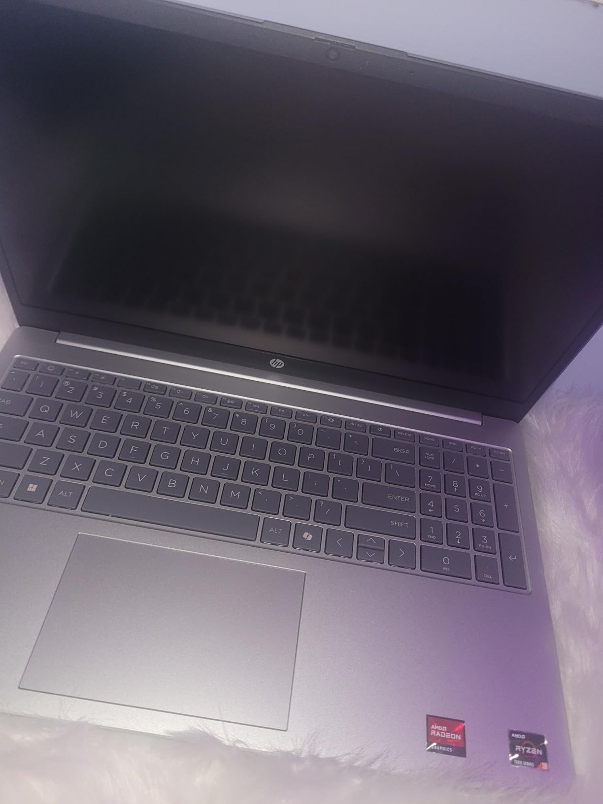 HP 15.6 inch Laptop, HD Touchscreen Display, AMD Ryzen 3 7320U, 8 GB RAM, 128 GB SSD, AMD Radeon Graphics, Windows 11 Home in S Mode, Natural Silver, 15-fc0099nr - Customer Photo 3