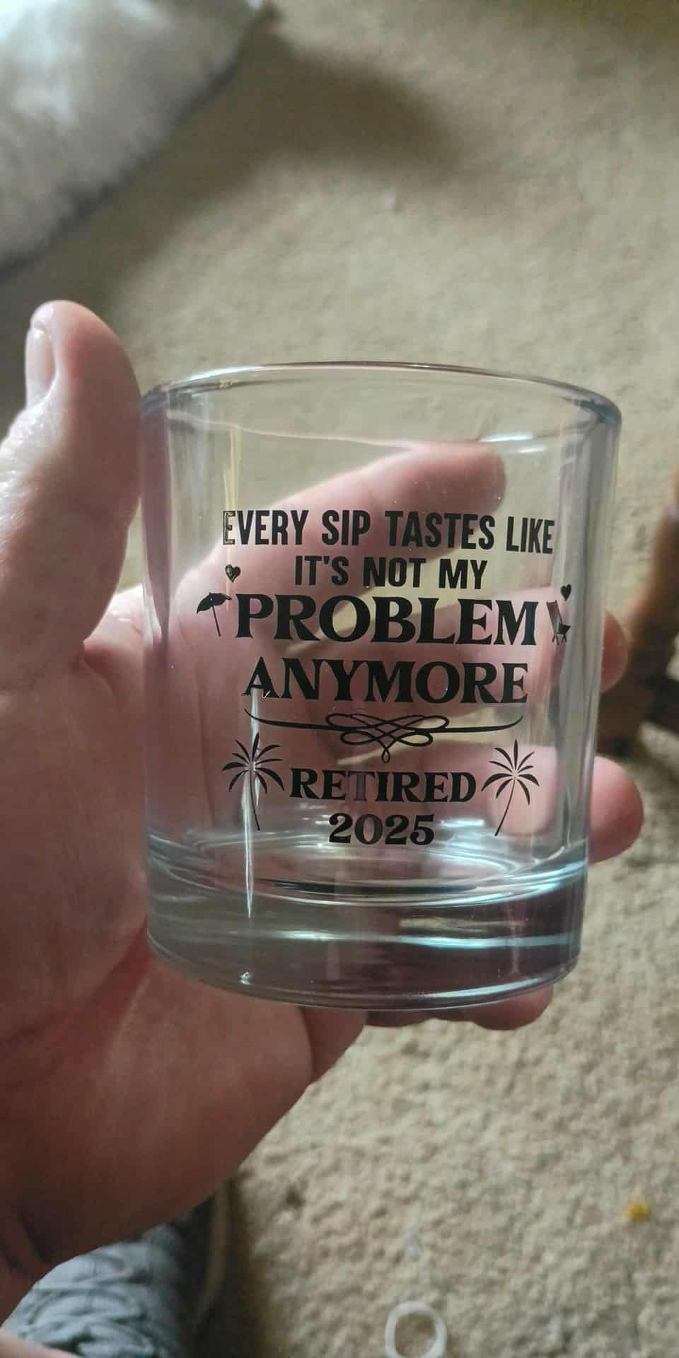 NewEleven First Christmas Retirement Gifts For Men 2025 - Coworker Leaving, Goodbye Gift, Farewell Gifts For Coworkers, Friends, Dad, Grandpa - Retirement Gift From Friend, Colleague - Whiskey Glass - Customer Photo 1