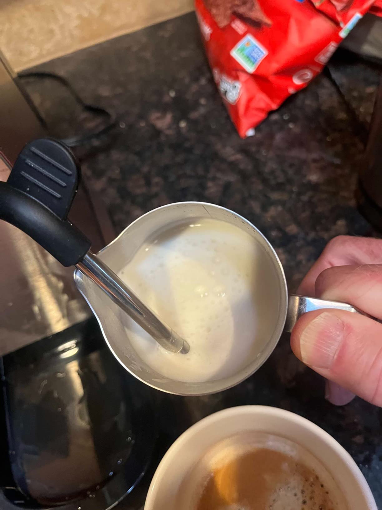 wirsh Espresso Machine, 20 Bar Semi-Automatic Espresso Maker with Pressure Gauge, Steam Wand, Stainless Steel Expresso Coffee Machine for Espresso/Latte/Cappuccino, Touch Screen,Home Barista Plus Customer Review wirsh Espresso Machine, 20 Bar Semi-Automatic Espresso Maker with Pressure Gauge, Steam Wand, Stainless Steel Expresso Coffee Machine for Espresso/Latte/Cappuccino, Touch Screen,Home Barista Plus - Customer Photo 4