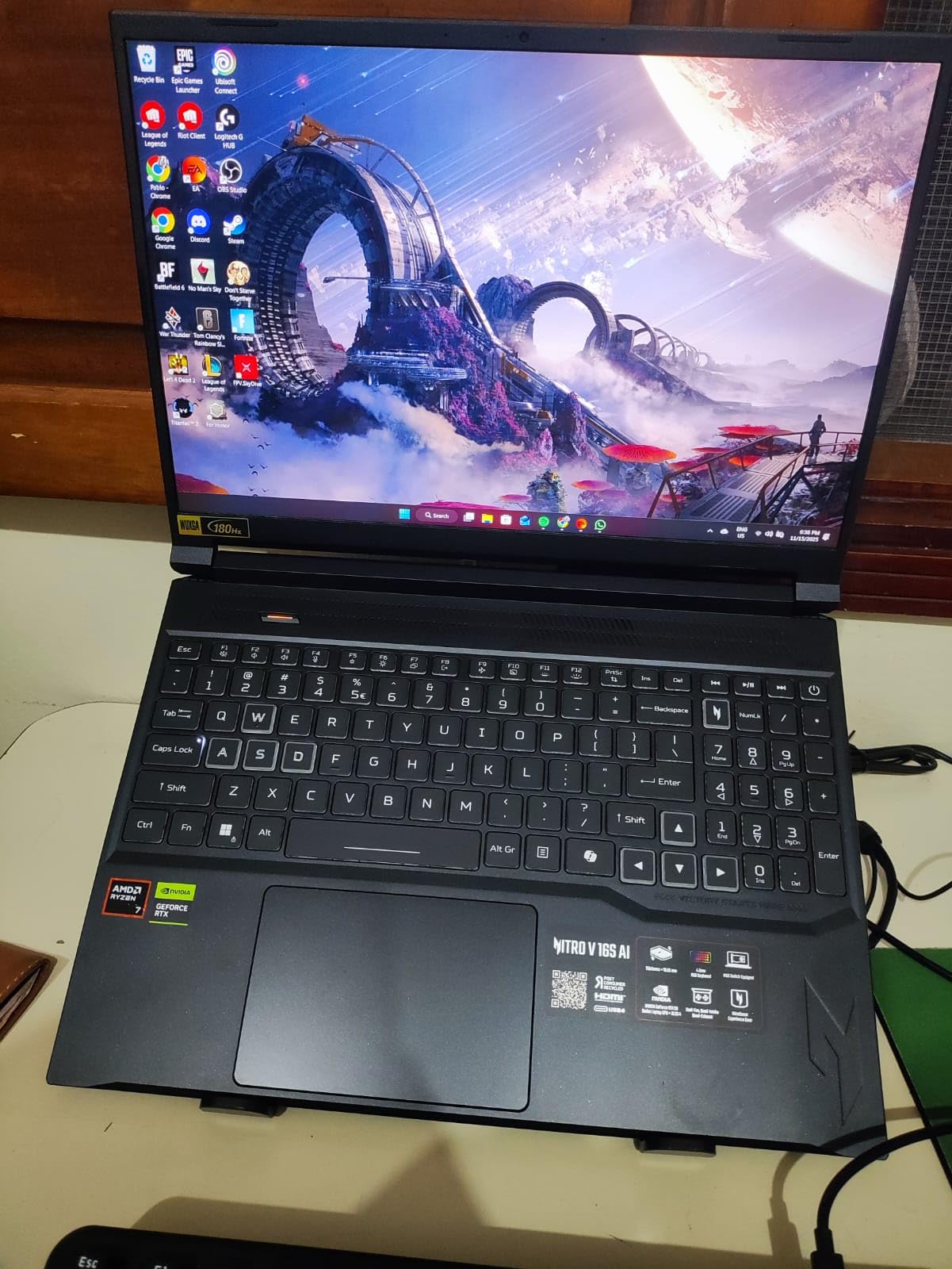 Acer Nitro V 16S AI Gaming Laptop | AMD Ryzen 7 260 Processor | NVIDIA GeForce RTX 5060 Laptop GPU (572 AI Tops) | 16 Acer Nitro V 16S AI Gaming Laptop | AMD Ryzen 7 260 Processor | NVIDIA GeForce RTX 5060 Laptop GPU (572 AI Tops) | 16