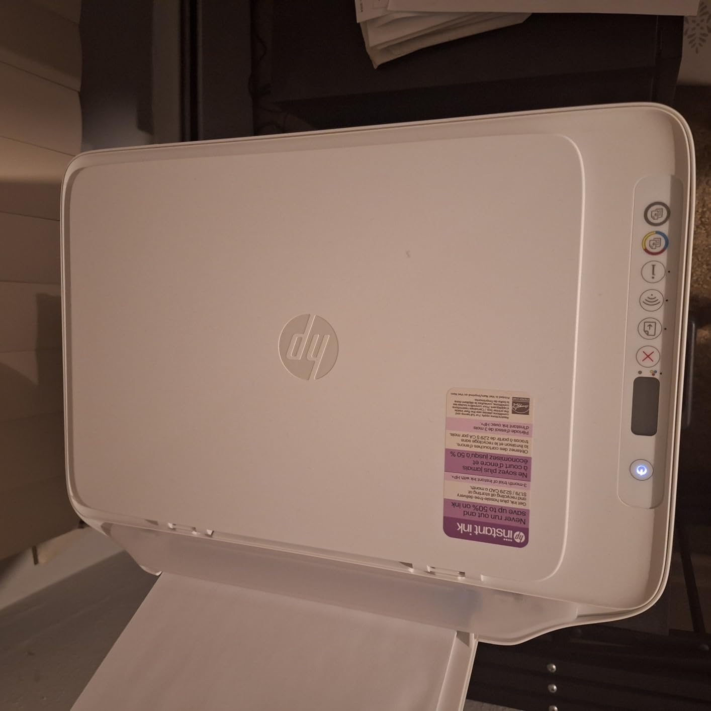 HP DeskJet 2827e Wireless All-in-One Color Inkjet Printer, Scanner, Copier, Best-for-Home, 3 Month Instant Ink Trial Included, AI-Enabled (6W7F5A) - Customer Photo 1