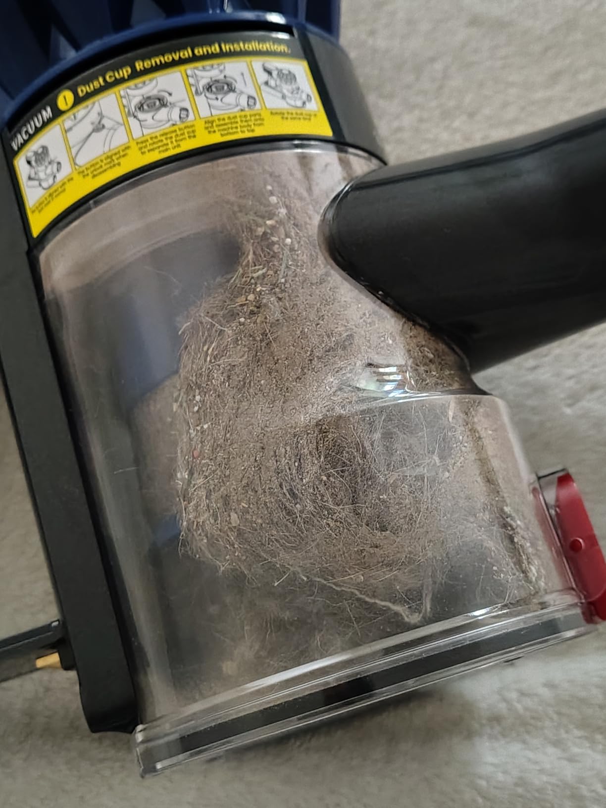 Cordless Vacuum Cleaner, 500W/40Kpa Vacuum Cleaners for Home, 60Mins Stick Vacuum with LED Display, Anti-Tangle & Wall Mount Charging, 8 in 1 Lightweight Vacuum for Hard Floors Carpet Pet Hair - Customer Photo 1