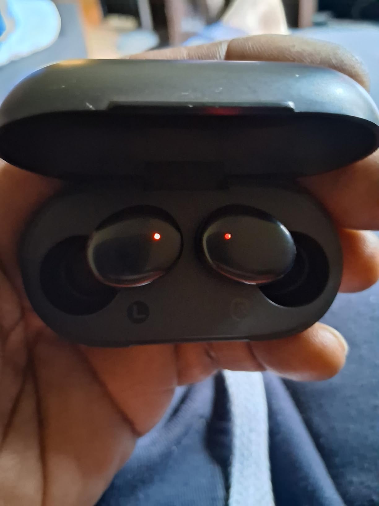 Lanteso True Wireless Bluetooth 5.3 Earbuds, 48H Playtime,Light Weight Headphones in Ear Buds Built in Mic Headset Premium Sound with Deep Bass,Clear Calls Earphones for Sports Workout Black - Customer Photo 4