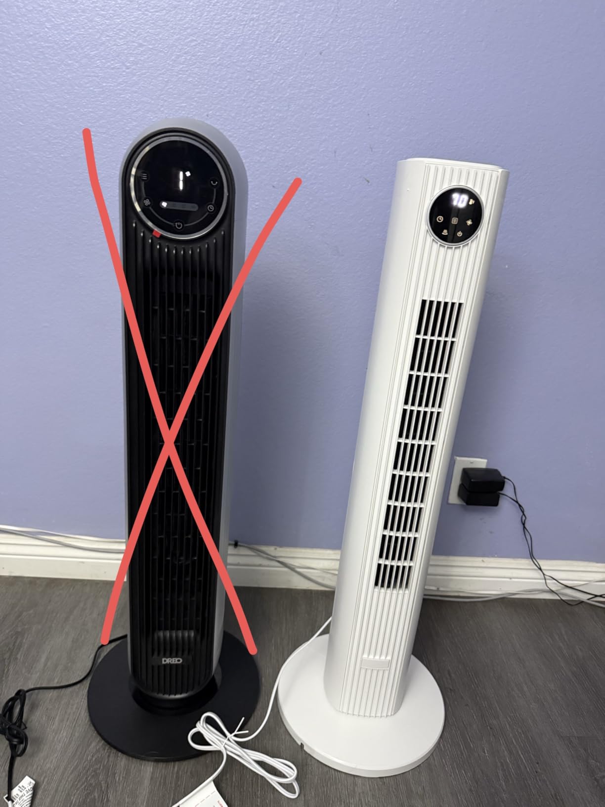 Antarctic Star Tower Fan Portable Floor Fans 85°Oscillating Fan Quiet Cooling 12H Timer Remote Control Standing Bladeless Electric 3 Wind Speeds 4 Modes Bedroom Office,36 inch, Black+White Customer Review Antarctic Star Tower Fan Portable Floor Fans 85°Oscillating Fan Quiet Cooling 12H Timer Remote Control Standing Bladeless Electric 3 Wind Speeds 4 Modes Bedroom Office,36 inch, Black+White - Customer Photo 2