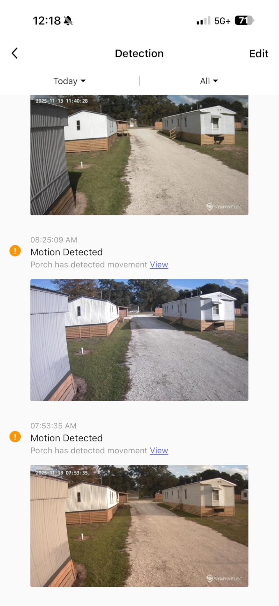 SYMYNELEC Solar Security Cameras Outdoor: 4-Pack Wireless Surveillance System - 2K Night Vision Motion Detection - Waterproof Home Monitoring Year-Round for Homeowners - Customer Photo 1