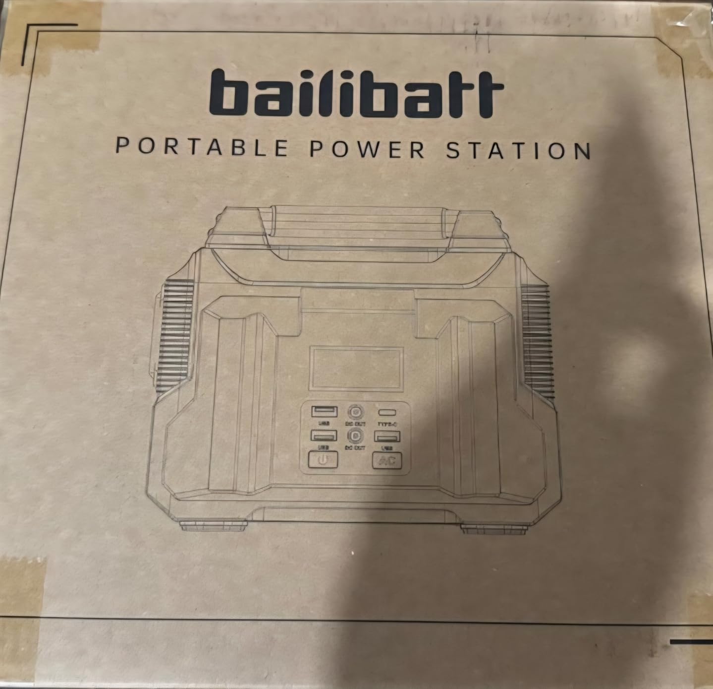 Portable Power Station 300W 257wh Lithium Battery Bailibatt Small Portable Generator for Home Use Camping Travel Emergency Hunting Outdoor, Large Power Bank with AC Outlet for Laptop - Customer Photo 1