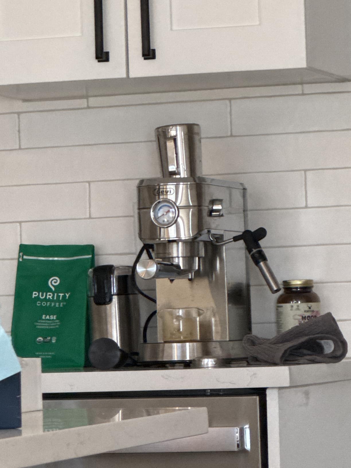 Gevi Commercial Espresso and Coffee Makers, Professional 20 Bar Espresso Maker with Milk Frother, Stainless Steel Expresso Coffee Machines for Home, Compact Cappuccino Machine, Great Gift Customer Review Gevi Commercial Espresso and Coffee Makers, Professional 20 Bar Espresso Maker with Milk Frother, Stainless Steel Expresso Coffee Machines for Home, Compact Cappuccino Machine, Great Gift - Customer Photo 4