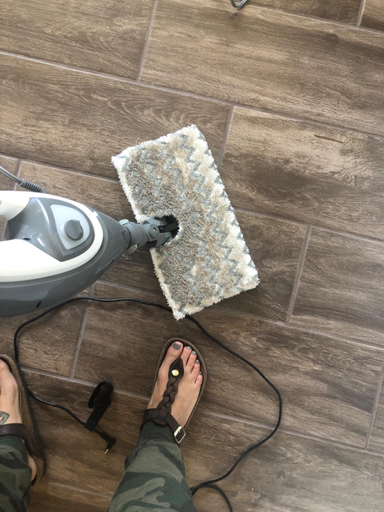 Shark Lift-Away 5-in-1 Steam Mop with Detachable Handheld Steam Cleaner, for Whole Home Cleaning including Sealed Hard Floors, Kitchens, Bathrooms, Upholstery, Cars, Grout & more, Blueberry, S3972BRN - Customer Photo 5