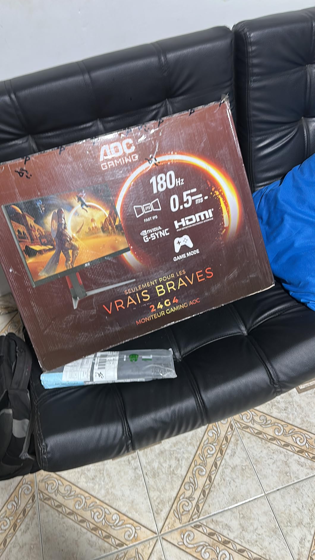 AOC 27G4H 27 inch Gaming Monitor, Full HD 1920x1080, IPS Panel, 200Hz 0.3ms MPRT, 1x HDMI 2.0, 1x Display Port, HDR, Height Adjustable, sRGB 120.3%, 3-Year Zero-Bright-Dot - Customer Photo 1