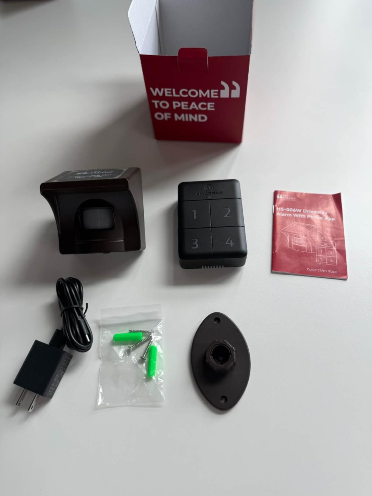 eMACROS Safeguard-Ultra Solar Driveway Alarm with App,1/2 Mile Range, Weatherproof Home Security System, Rechargeable Base Station with 7-Day Backup Power & 58 Chimes, Idea Gifts for Parents - Customer Photo 1