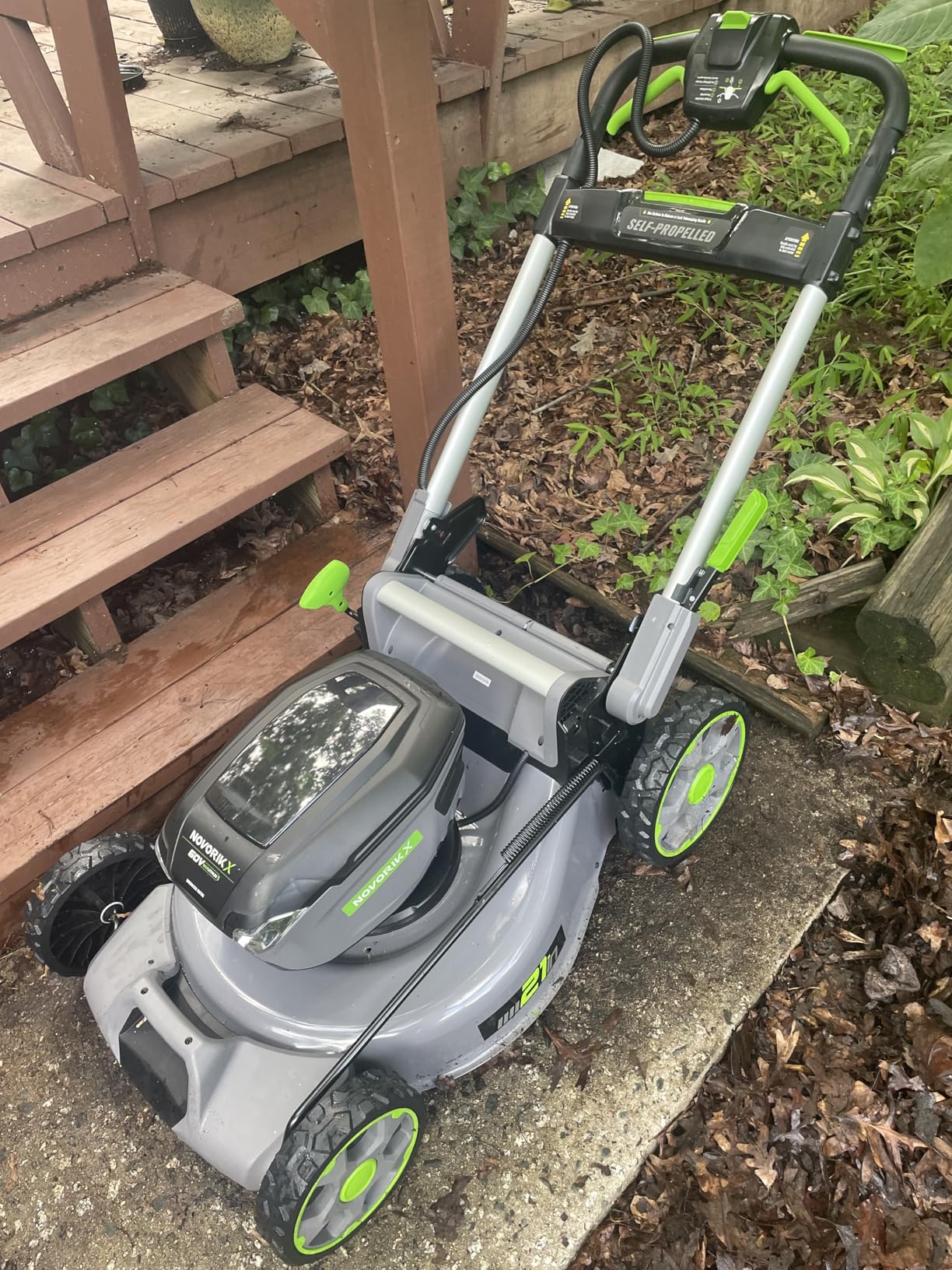 60V Self-Propelled Lawn Mower 21-Inch, Brushless Cordless Mower for Large Yards, Electric with LED Headlight, 5.0Ah Battery & Rapid Charger Customer Review 60V Self-Propelled Lawn Mower 21-Inch, Brushless Cordless Mower for Large Yards, Electric with LED Headlight, 5.0Ah Battery & Rapid Charger - Customer Photo 2