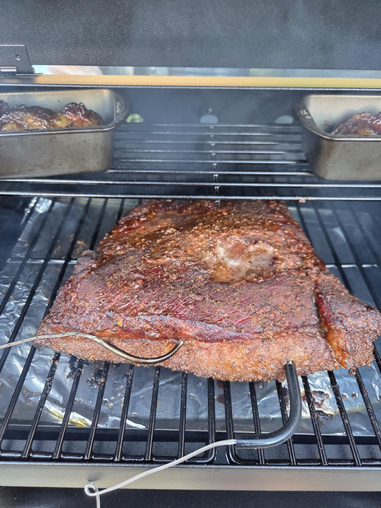 Brisk It Zelos-450 Electric Wood Pellet Smoker Grill – A.I. Smart BBQ Grill with WiFi, 7-in-1 Outdoor Grill & Smoker, PID Controller (Up to 500°F), 450 sq.in Cooking Area, Meat Probe - Customer Photo 3