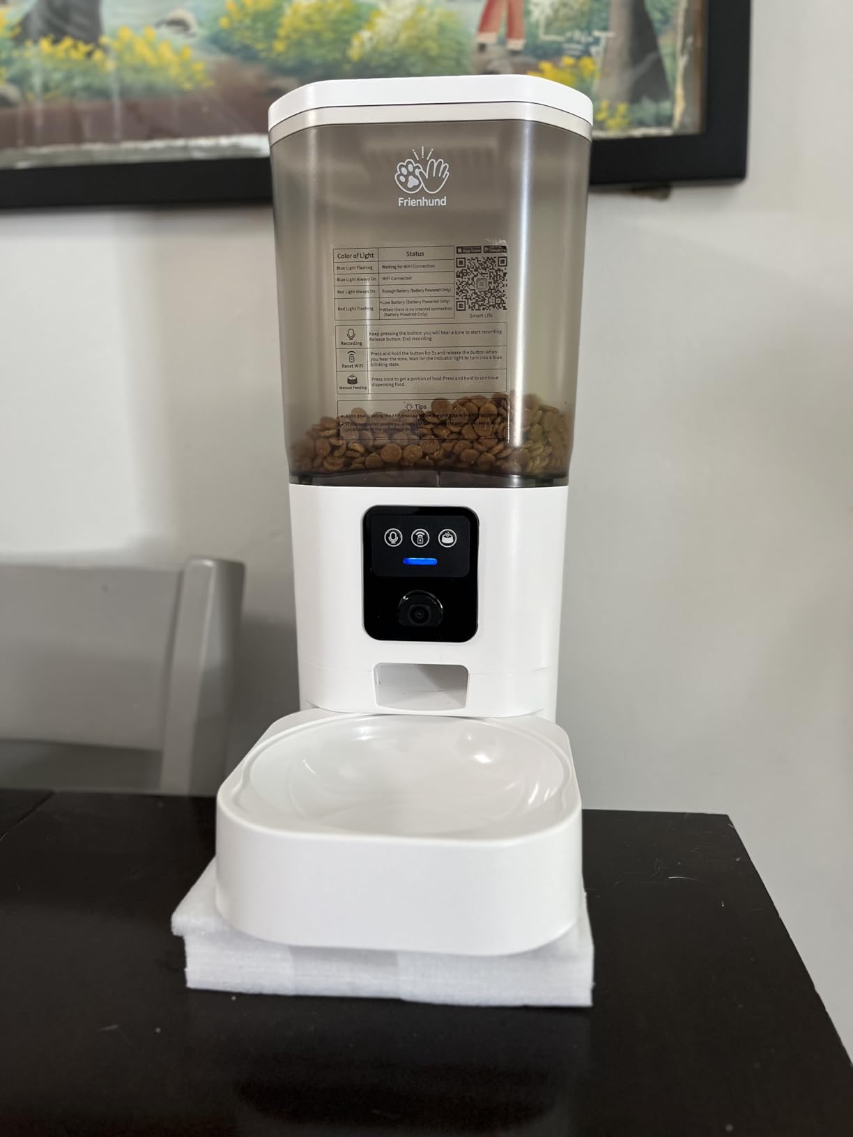 Automatic Cat Feeder with 5G WiFi: Automatic Dog Feeder with Slow Feed & Smart APP Control, 7L Timed Auto Cat Food Dispenser with Alexa for Pets, Detachable for Easy Cleaning - 29 Cups - Customer Photo 4