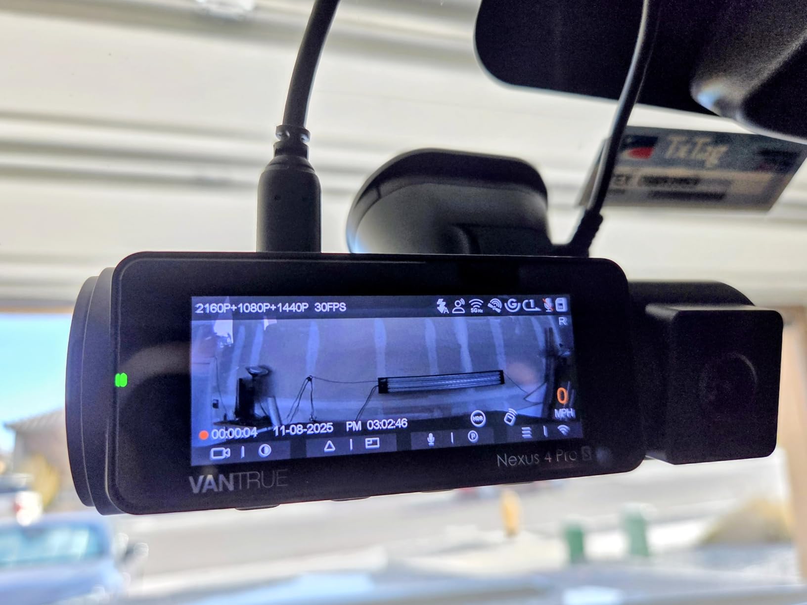 Vantrue N4 Pro S 4K 3 Channel Dash Cam w/Triple STARVIS 2, 4K+1080P+2.5K Front Inside Rear Dash Camera, 4k+2.5K Dual Channel, HDR IR Night Vision, Voice Control, Parking Mode, GPS, Wi-Fi, Support 1TB Customer Review Vantrue N4 Pro S 4K 3 Channel Dash Cam w/Triple STARVIS 2, 4K+1080P+2.5K Front Inside Rear Dash Camera, 4k+2.5K Dual Channel, HDR IR Night Vision, Voice Control, Parking Mode, GPS, Wi-Fi, Support 1TB - Customer Photo 3