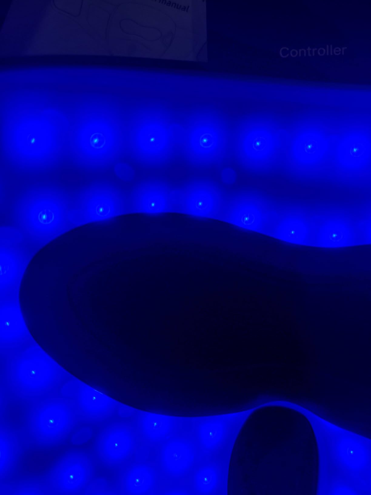 4D LED Face Mask Light Therapy, 4 Modes & 4000mAh Rechargeable Remote, Red Light Therapy for Face - 850nm Infrared & Red Light Mask, iQLED 5x Energy for Wrinkle & Acne Reduction, Timing Home & Travel - Customer Photo 1