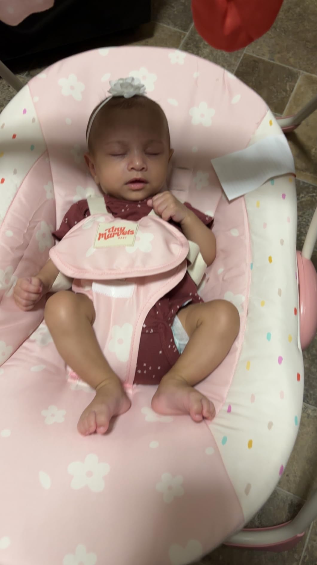 Baby Swings for Infants, Tiny Marvels Portable Swing with Adaptable Speed, Music, Removable-Toy-Bar, Foldable Infant Swing for Indoor and Outdoor Use, 0-9 Months 6-20 lbs(Sander Checker) Customer Review Baby Swings for Infants, Tiny Marvels Portable Swing with Adaptable Speed, Music, Removable-Toy-Bar, Foldable Infant Swing for Indoor and Outdoor Use, 0-9 Months 6-20 lbs(Sander Checker) - Customer Photo 3