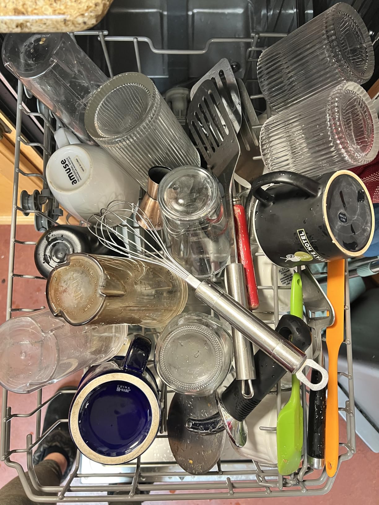 Honeywell 18 Inch Dishwasher with 8 Place settings, 6 Washing Programs, Stainless Steel Tub, UL/Energy Star- Black - Customer Photo 2