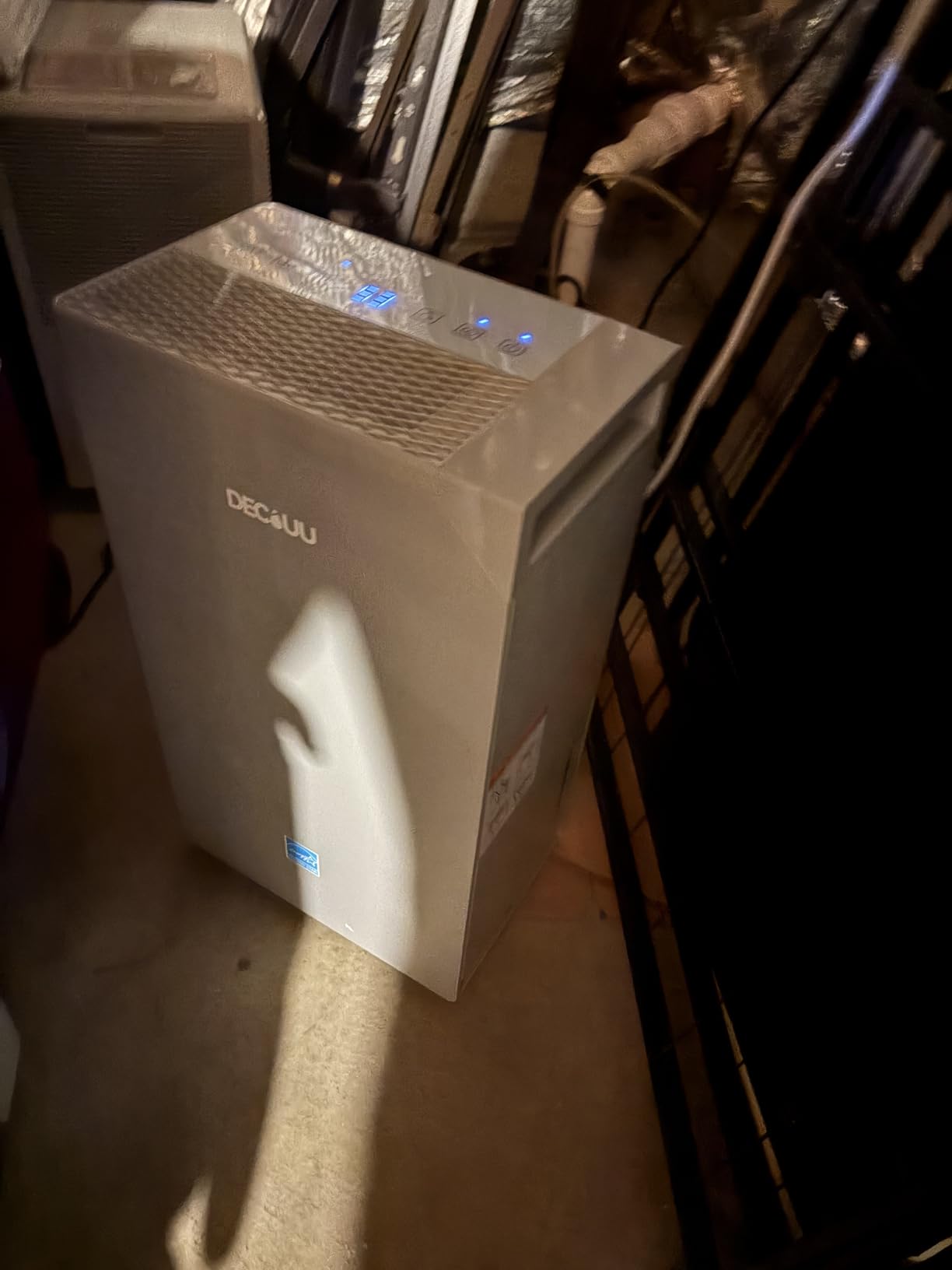 5000 Sq.Ft Energy Star Most Efficient 2024 Dehumidifier with Pump,DECIUU Max 100 Pint (Standard 70 Pint) Dehumidifier for Basement with Drain Hose,Intelligent Humidity Control for Home Bathroom Garage - Customer Photo 1