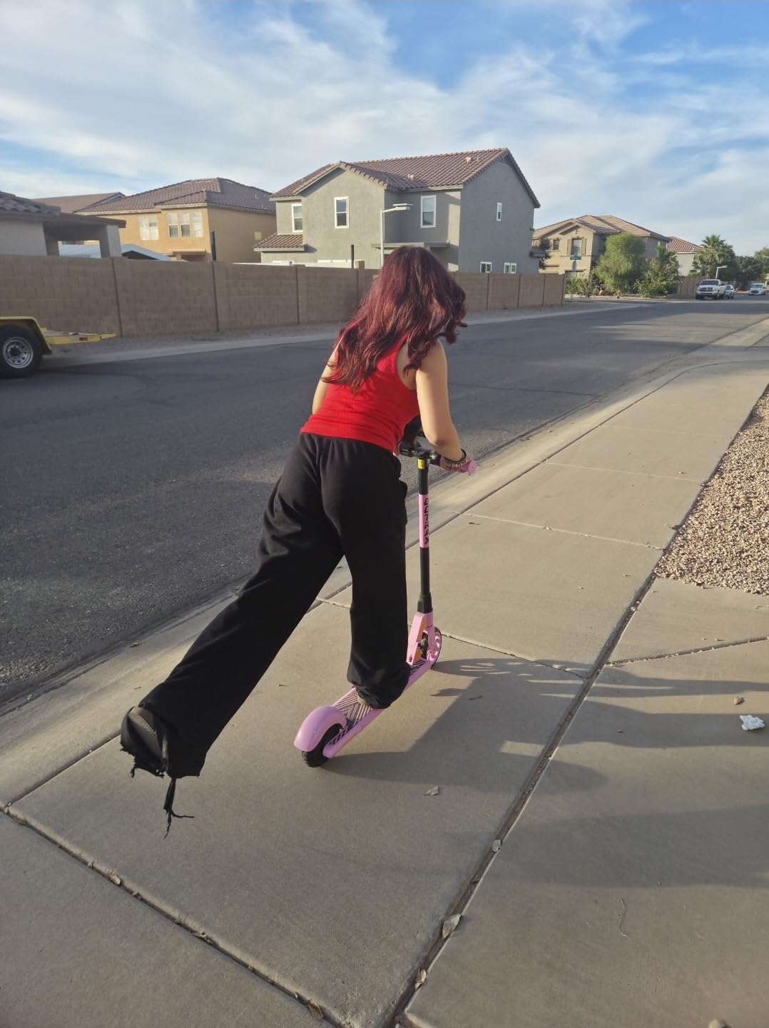 Gotrax GKS Series Electric Scooter for Kids Ages 6-12, Max 3.75/4 Miles & 7.5 Mph by 150W Motor, 6'' Wheel, Thumb Throttle Easy to Ride & Assemble, All-Metal Body Supports 121 lbs for Girls and Boys - Customer Photo 1