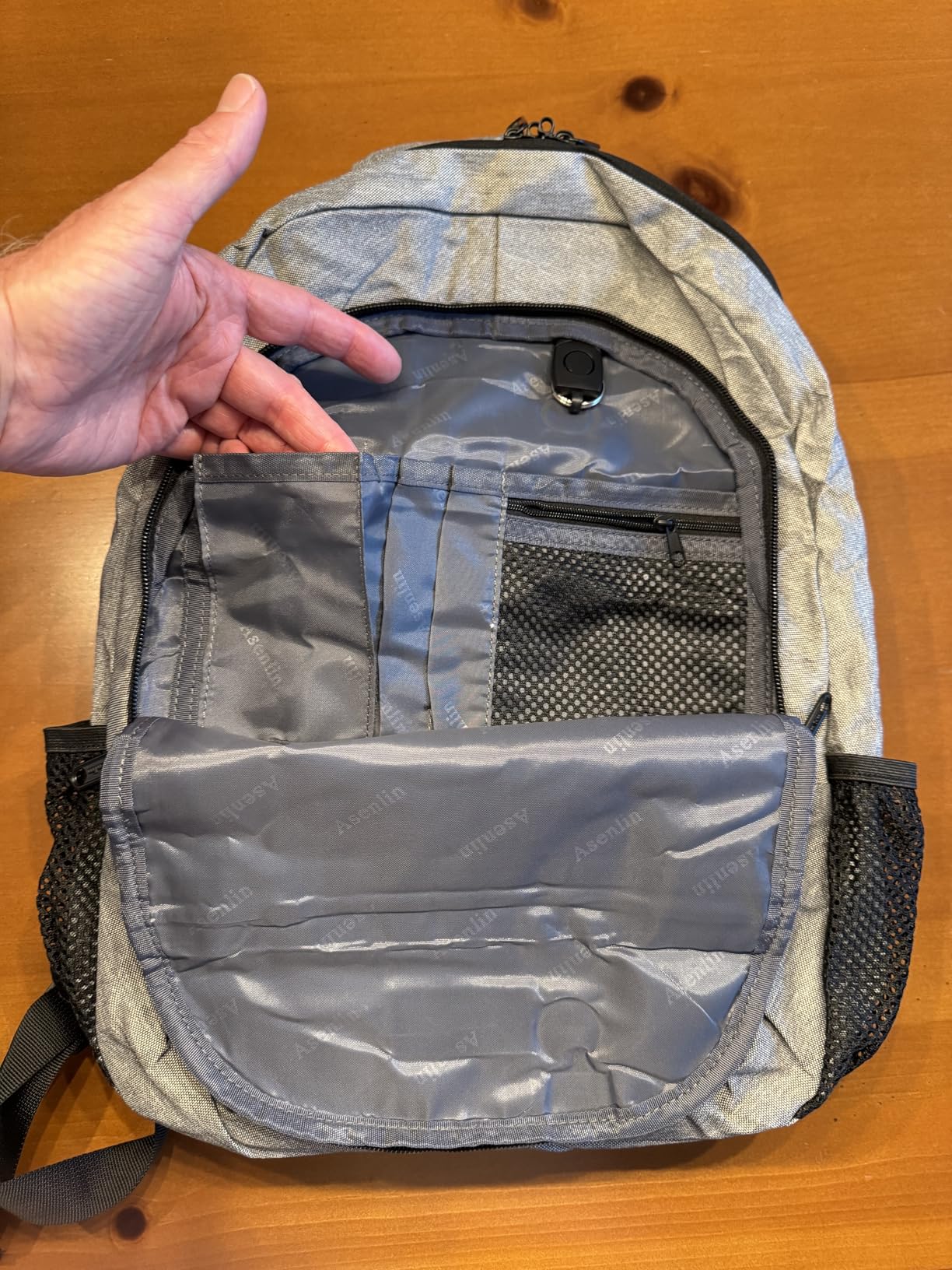 Asenlin Travel Laptop Backpack for Women & Men,Water Resistant Business Slim Sturdy Laptops Backpack with USB Charging Port,Fits 17.3 Inch Notebook College School Computer Bag-Black - Customer Photo 3