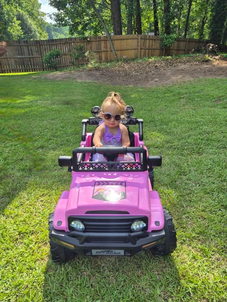 Garvee 12V Kids Ride On Truck Car with Remote Control - Electric Ride On Toys for Toddlers, Spring Suspension, 3 Speeds, LED Lights, Bluetooth Music & Parent Safety Brake - Customer Photo 1