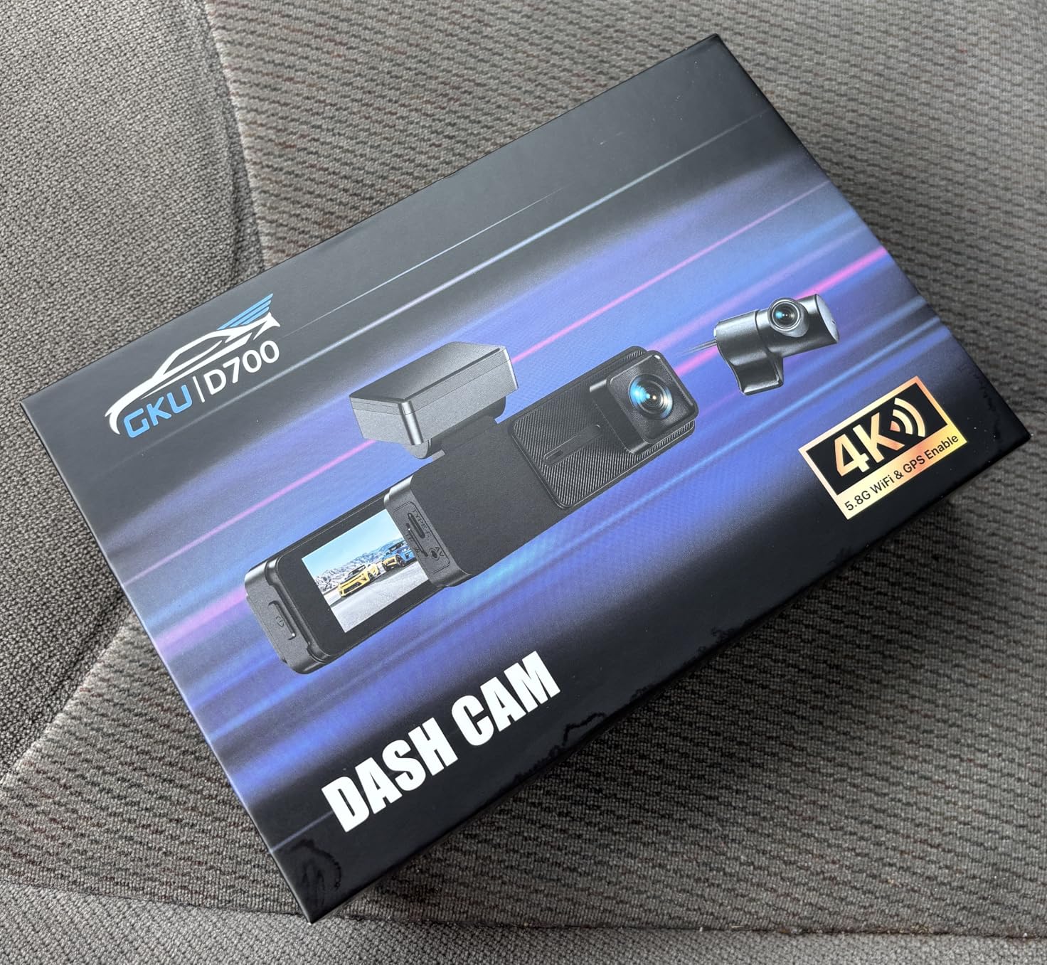 GKU Dash Cam Front and Rear, 3.18'' Touchscreen, 4K+1080P Dashcam, Built-in GPS, 5.8GHz WiFi Dash Camera for Cars with 24H Parking Monitor, Night Vision, WDR, Supports 512GB Max Customer Review GKU Dash Cam Front and Rear, 3.18'' Touchscreen, 4K+1080P Dashcam, Built-in GPS, 5.8GHz WiFi Dash Camera for Cars with 24H Parking Monitor, Night Vision, WDR, Supports 512GB Max - Customer Photo 4