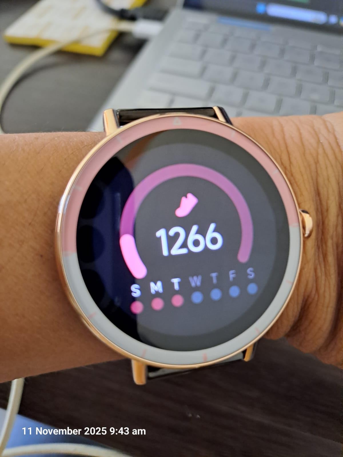 KEEPONFIT Smart Watches for Women Android/iPhone, IP68 Waterproof Fitness Tracker with Bluetooth Calls(Answer&Make), Activity Pedometer/Heart Rate/SpO2 Monitor/100+ Sports Model Customer Review KEEPONFIT Smart Watches for Women Android/iPhone, IP68 Waterproof Fitness Tracker with Bluetooth Calls(Answer&Make), Activity Pedometer/Heart Rate/SpO2 Monitor/100+ Sports Model - Customer Photo 1