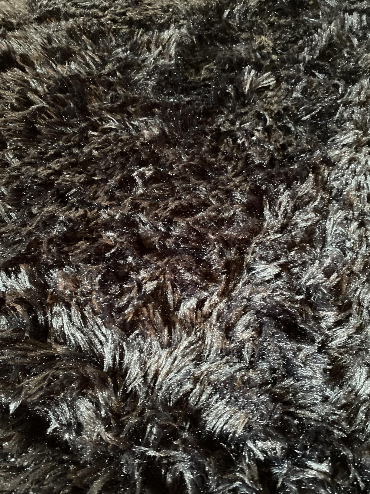 8x10 Area Rug for Living Room:Ultra Soft Fluffy Shag Black Rugs,Large Fuzzy Plush Indoor Non Slip Carpet Washable Rug for Bedroom Kids Nursery Office Dorm Modern Decor(Black) - Customer Photo 5