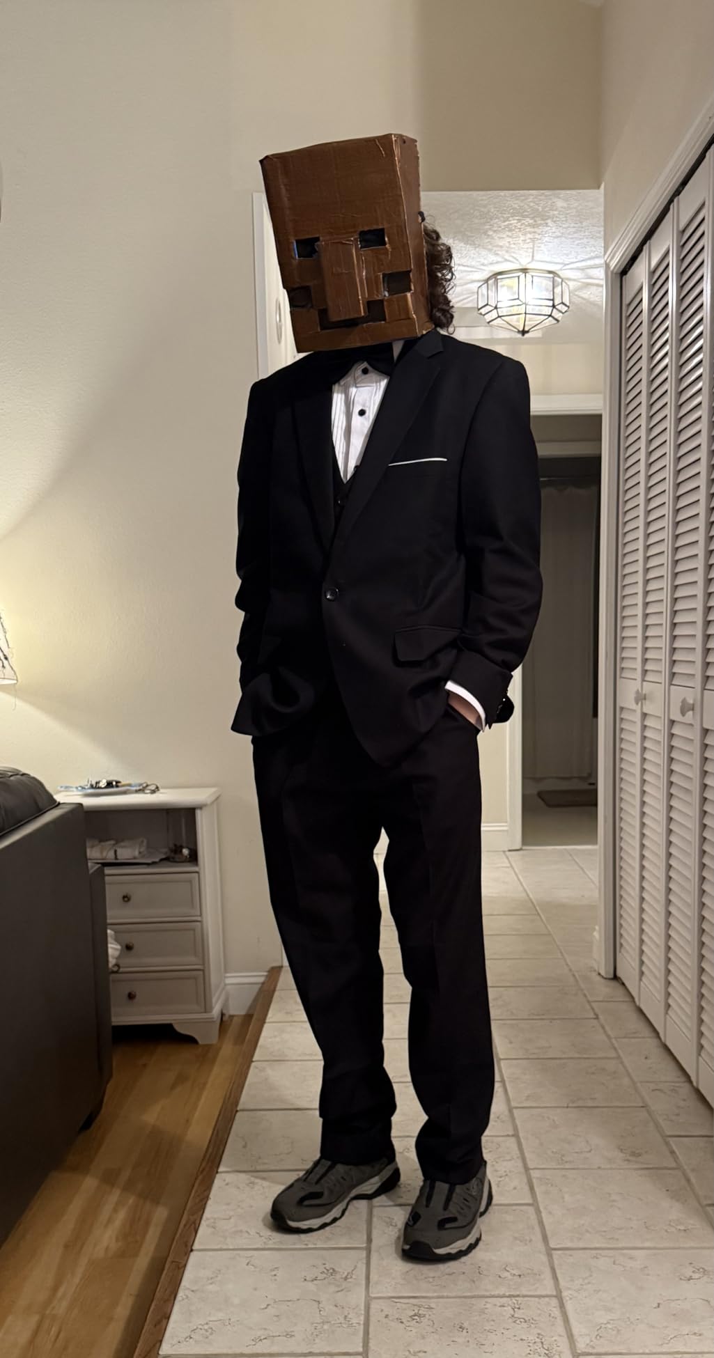 LUPURTY 3 Piece Suits for Men,Men's Suit Slim Fit,Business Solid One Button Wedding Tuxedo Blazer Vest Pants Set - Customer Photo 1