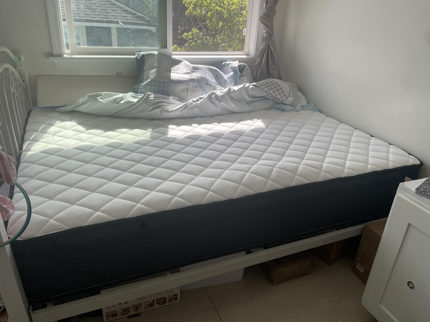 Queen Mattress,12 Inch Memory Foam Hybrid Mattresses in a Box with Individual Pocket Spring,for Pressure Relief & Motion Isolation Queen Size Mattress. - Customer Photo 1
