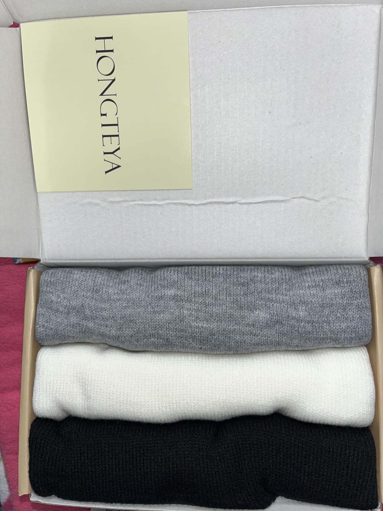 3 Pack Satin Lined Knit Beanie Hat Acrylic Winter Hats for Women Men Silk Lining Soft Slouchy Unisex Warm Cuffed Beanie Hat Customer Review 3 Pack Satin Lined Knit Beanie Hat Acrylic Winter Hats for Women Men Silk Lining Soft Slouchy Unisex Warm Cuffed Beanie Hat - Customer Photo 1