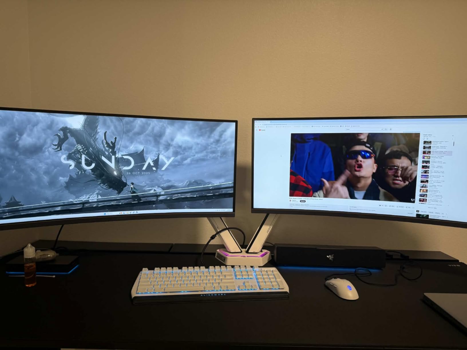 LG 34G600A-B 34-inch Ultragear WQHD (3444 x 1440) Curved Gaming Monitor 160Hz, AMD FreeSync Premium, HDR10, Built-in Speaker, Reader Mode, HDMI 2.1, DisplayPort, Tilt/Height/Swivel Stand, Black - Customer Photo 1