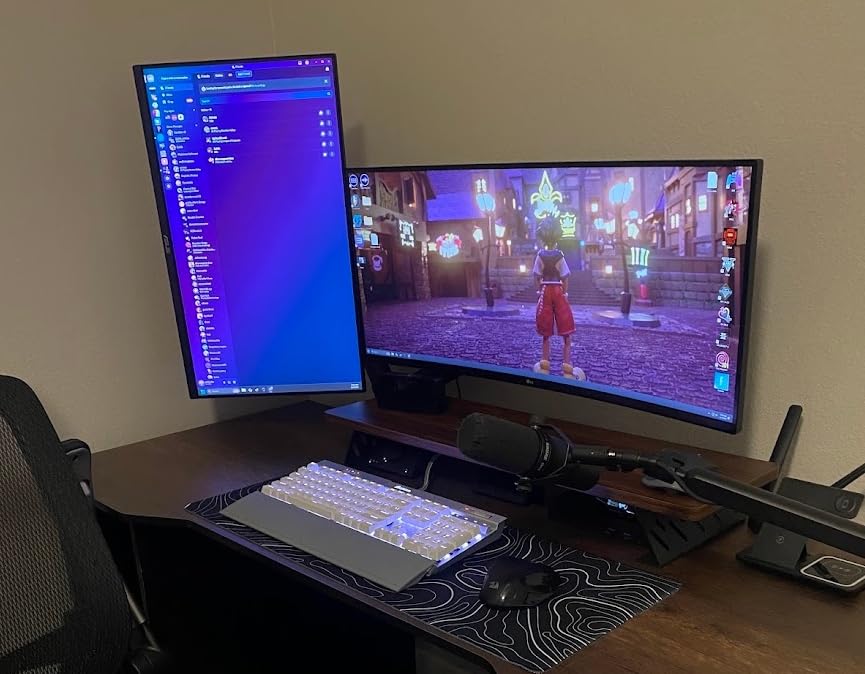 LG 34G600A-B 34-inch Ultragear WQHD (3444 x 1440) Curved Gaming Monitor 160Hz, AMD FreeSync Premium, HDR10, Built-in Speaker, Reader Mode, HDMI 2.1, DisplayPort, Tilt/Height/Swivel Stand, Black - Customer Photo 2