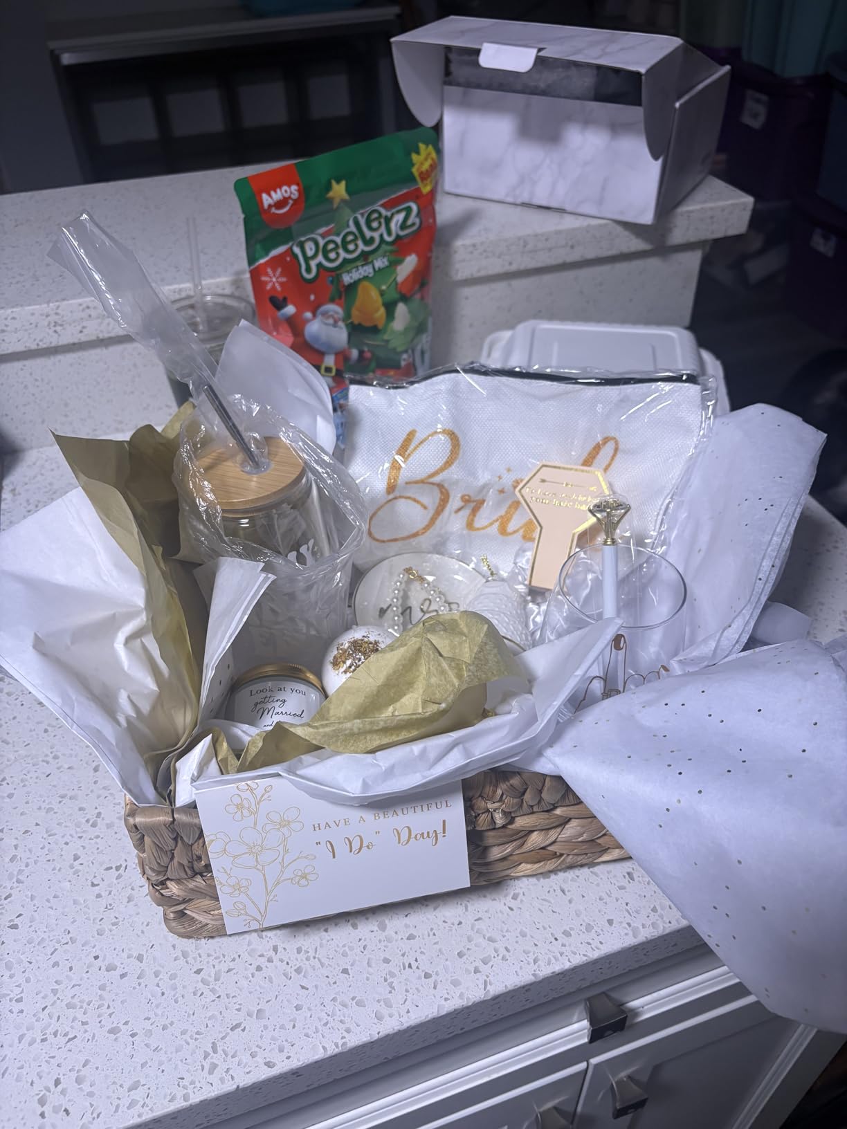 Bridal Shower Gifts for Bride To Be Gift Box Unique Bride Gift for Bachelorette Party Popular Bachelorette Gifts for Brides Just Married Engagement Wedding Presents Set for Women Her Wifey Future Mrs - Customer Photo 1