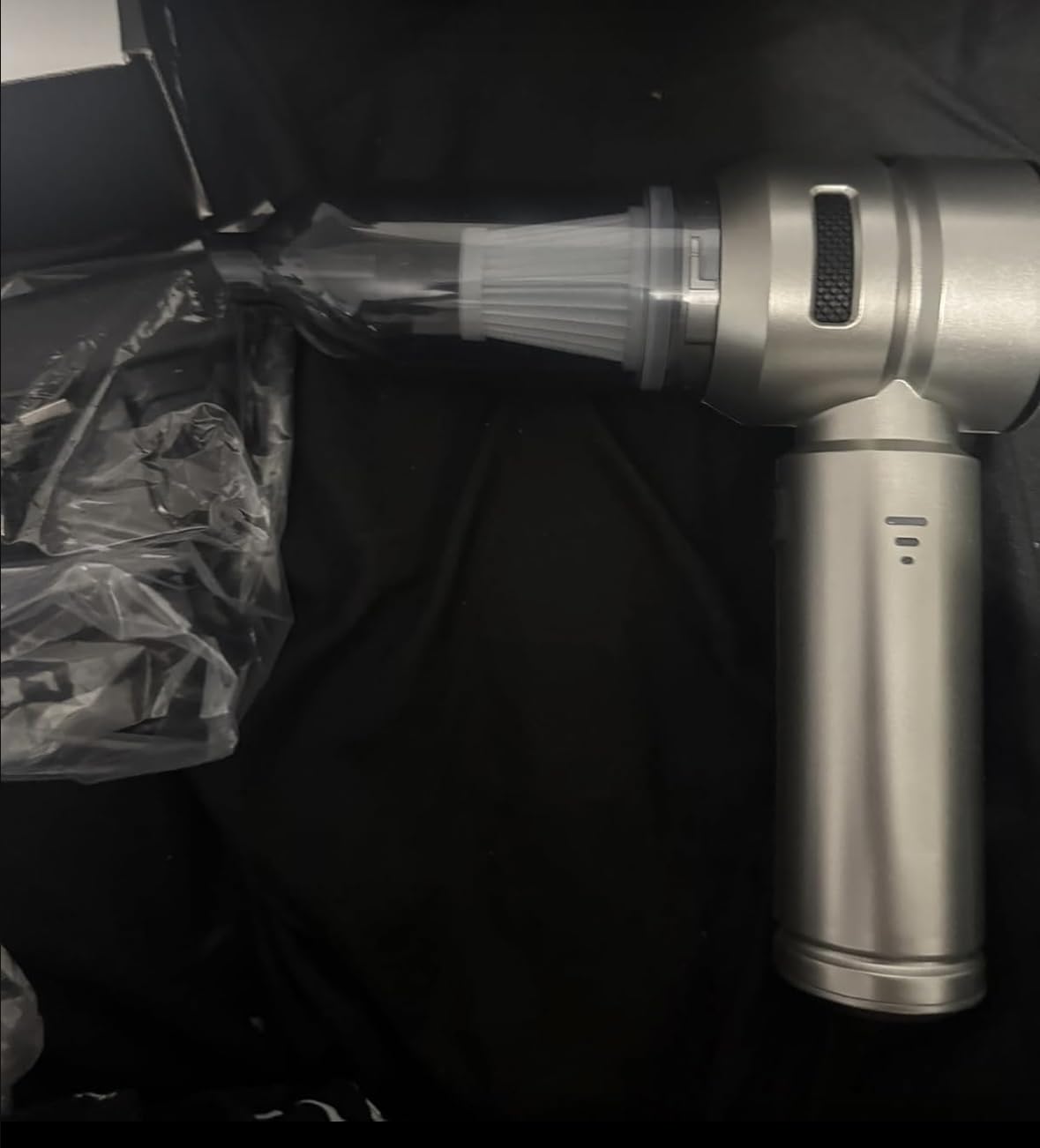 Car Vacuum,3 Suction Modes,Portable Mini Cordless Cleaner with 24000pa Suction Power,Type-C Charge,Handheld Vacuum for Home,Car, Office Desk, Keyboards(Light Silver) Customer Review Car Vacuum,3 Suction Modes,Portable Mini Cordless Cleaner with 24000pa Suction Power,Type-C Charge,Handheld Vacuum for Home,Car, Office Desk, Keyboards(Light Silver) - Customer Photo 1