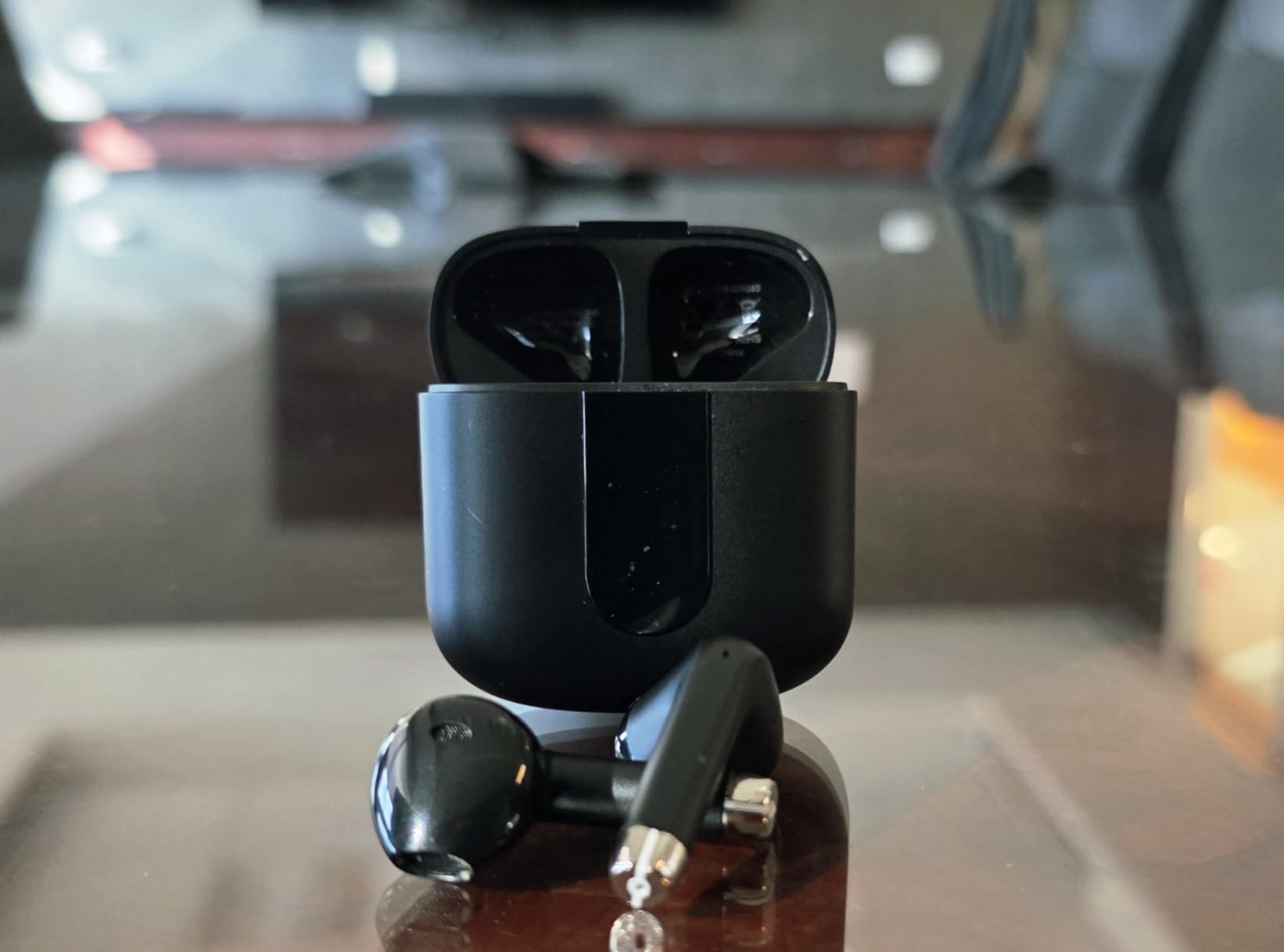 Wireless Earbuds, Bluetooth Headphones with Deep Bass Stereo, 48H Playback Ear Buds with LED Power Display, Lightweight, IPX7, in-Ear Earphones with Mic for iPhone/Android/iPad, Black Customer Review Wireless Earbuds, Bluetooth Headphones with Deep Bass Stereo, 48H Playback Ear Buds with LED Power Display, Lightweight, IPX7, in-Ear Earphones with Mic for iPhone/Android/iPad, Black - Customer Photo 1