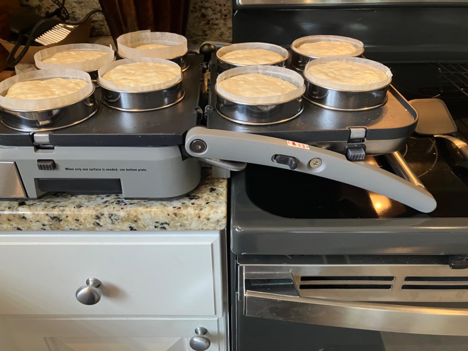 Cuisinart Griddler Indoor Grill, Panini Press, Sandwich Maker & More, 5-in-1 Grilling, Dishwasher-Safe Nonstick Cooking Plates, GR-4NNAS, Stainless Steel - Customer Photo 2