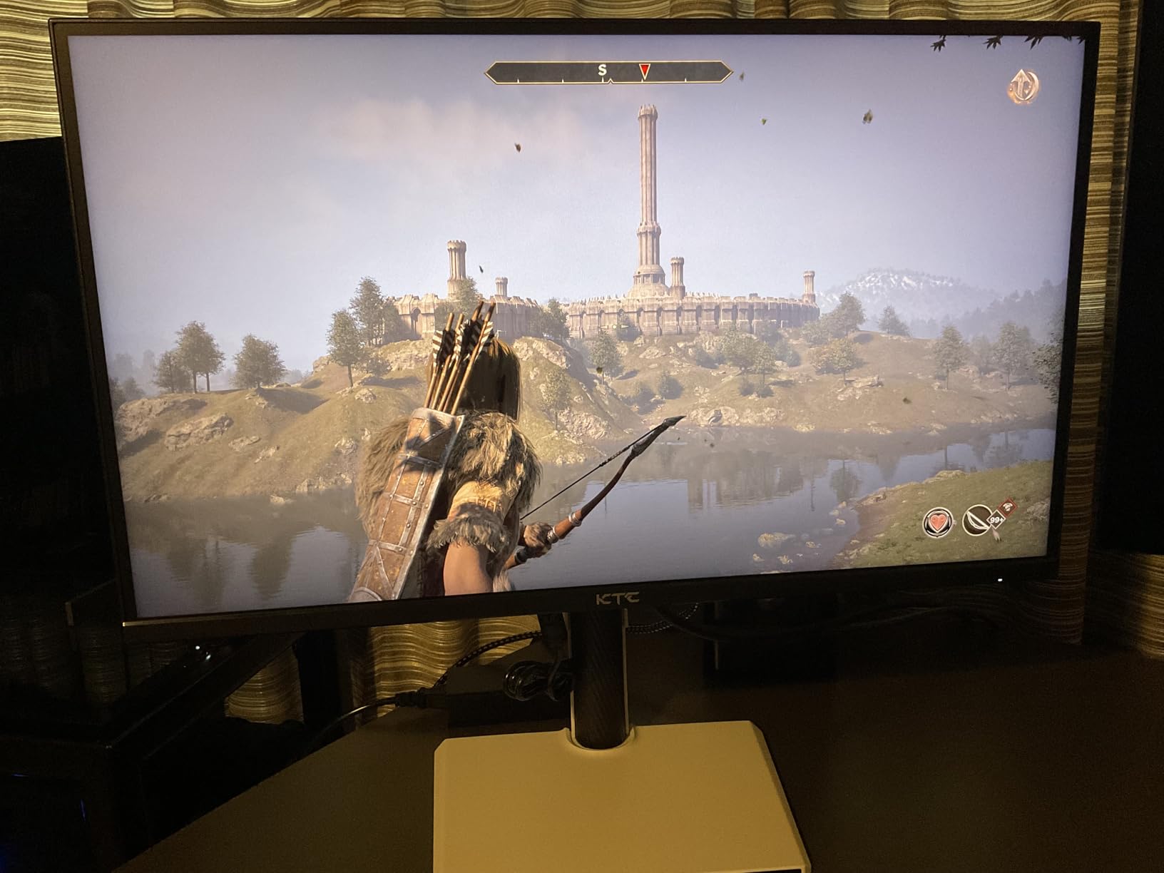 KTC 24 Inch Computer Monitor, FHD 144Hz Office Gaming Monitor, IPS, Adaptive-Sync, HDMI & DP Port, 1500:1 Contrast Ratio, Bluelight Filter, Tilt Adjustable, H24B9S - Customer Photo 1
